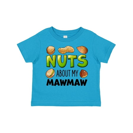 

Inktastic Nuts About My Mawmaw Peanut Almond Pistachio Gift Toddler Boy or Toddler Girl T-Shirt