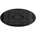 thumbnail image 5 of BANDANA BLACK GRAY Round Carpet Circle Rug Outdoor Patio Area Rug Washable Large Area Rugs Hallway Room Decor Fitness Mats, 5 of 8