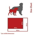 thumbnail image 3 of Majestic Pet Poly/Cotton & Sherpa Orthopedic Double Dog Bed Red Medium 24" x 34" x 5", 3 of 7