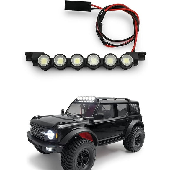 Enhance Your RC Car White Light 6LEDs Lamp For TRX4M Bronco 1/18th Crawler Car Upgrade Parts