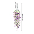 thumbnail image 3 of Fmbmuo Outdoor Artificial Hanging Flowers Lifelike Pansy Plants for Courtyard Garden Patio Balcony Decor Home Decor Wall Decor,Multicolor, 3 of 5