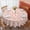 Unicorn And Rainbow, variant on Unicorn and Party Hat Pink Pattern Round Tablecloth 70"x70", Wrinkle Resistant Wipeable Table Cover for Kitchen Dining Room Picnic Patio and Party