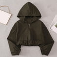 thumbnail image 2 of Chaqueta Ligera de Verano Color Sólido de las Niñas con Capucha de Moda Y Versátil para Niños Chaqueta Ligera, 2 of 9
