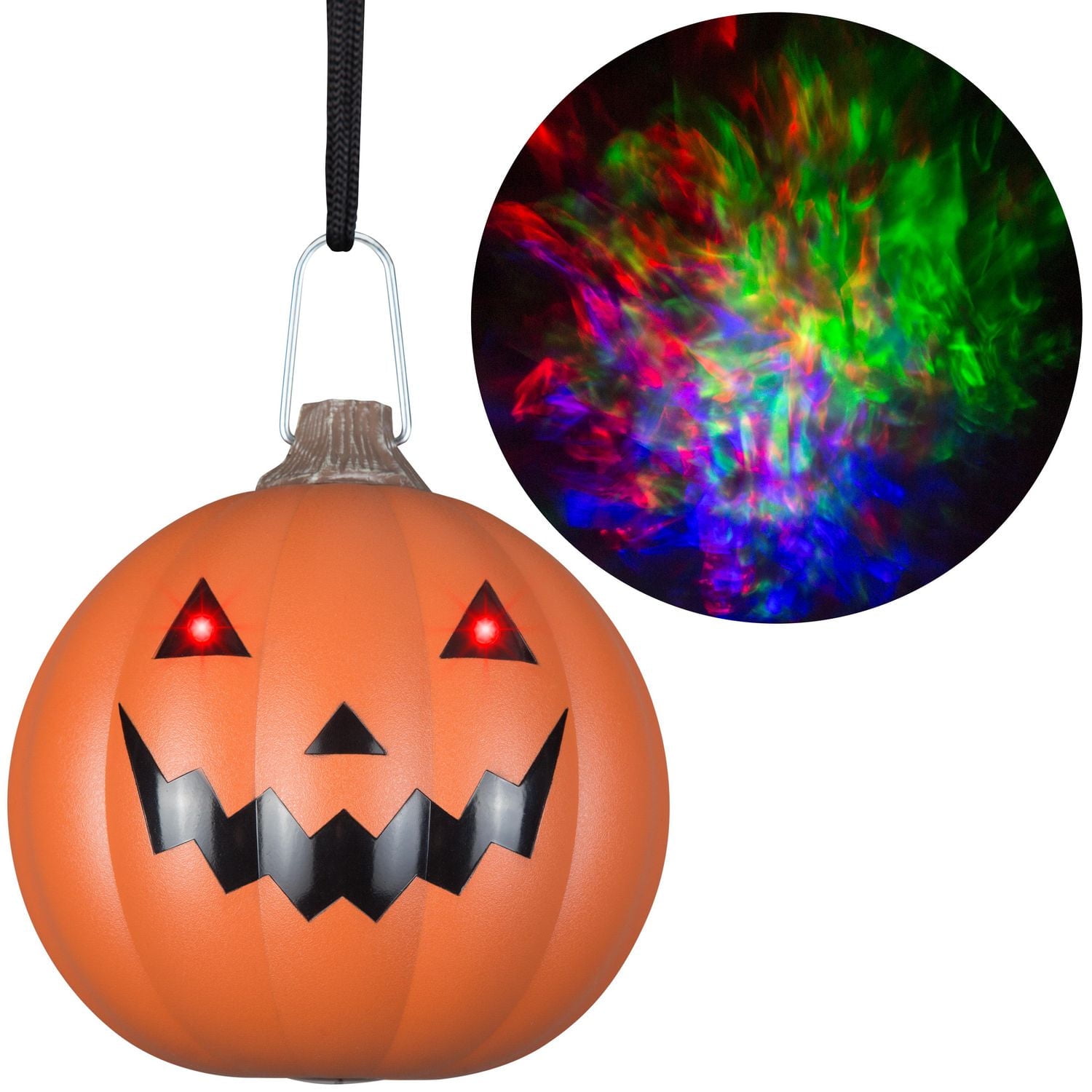 Halloween Battery Operated Lightshow Projection-FireBlaze-Hanging JOL (RGB)