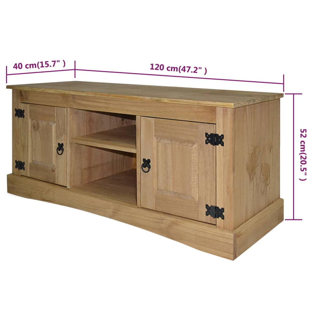 Kepooman Mid-Century Modern Wooden Rectangle TV Stand for Living Room, 47.2" x 15.7" x 20.5", Brown Kepooman Mid-Century Modern Wooden Rectangle TV Stand for Living Room, 47.2" x 15.7" x 20.5", Brown