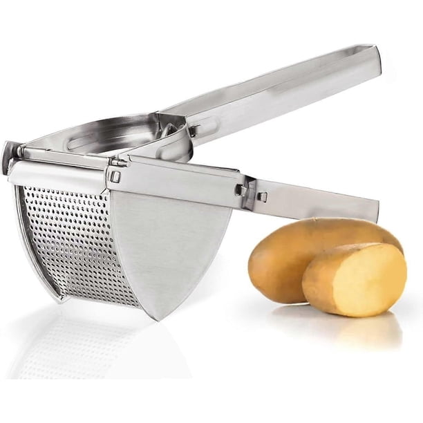 Potato Ricer and Potato Masher Stainless Steel Potato Ricer Heavy Duty Premium Grade, Large Capacity, Mashed Potatoes Masher, Great for Smooth and Flu