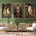 thumbnail image 2 of Hieng William Morris Wall Hieng Forest Animal Canvas Prints Wall Hieng Sets Farmhouse Living Room Decor Fox Rabbit Eagle Gothic Vintage Botanical Floral Oil Painting Pictures, 2 of 6