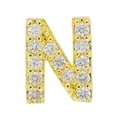 thumbnail image 1 of serony Simple Design Letter Rhinestone Earring Party Hiking Portable Stud Earrings Photo Shooting Ear Decor Jewellery N, 1 of 8