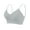 Gray, variant on Wireless Bra for Women, V-Neck Ribbed Tube Top with Thin Straps, Seamless Bandeau for Daily Wear and Layering, Nylon Spandex Blend