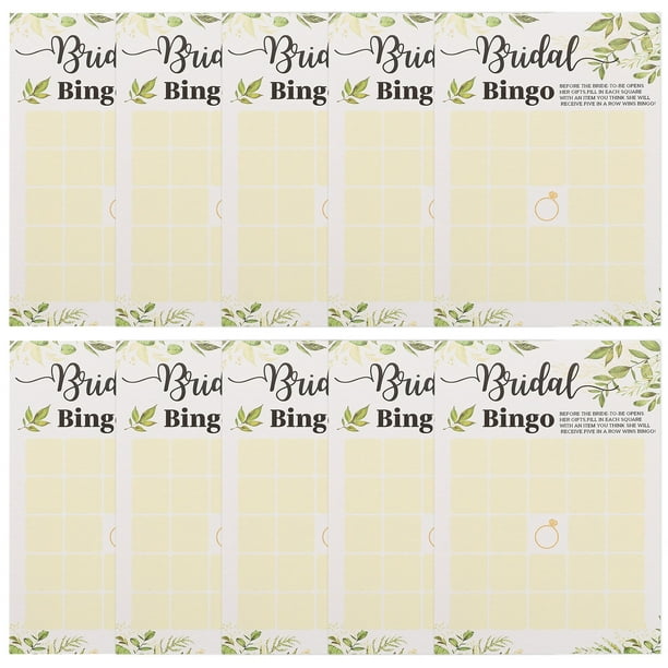 KAKOWELY 10 hojas de tarjetas de juegos de fiesta, tarjetas de juegos de despedida de soltera, tarjetas de juegos novedosos