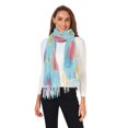 thumbnail image 2 of FORMRS Womens Scarf Winter Soft Long Big Warm Shawls Wrap Tassel Scarves, Pink Beach Toys Pattern, 2 of 9