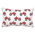 thumbnail image 1 of Balery Red Wheeled Tractors Funda de Cojín Estampada, Regalos para Mujeres, Regalos de Amor para Ella, Regalos para Novia o Esposa, Funda de Almohada-20"x30", 1 of 6