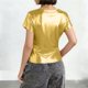 thumbnail image 4 of Tops de Cuello Redondo para las Mujeres de Moda Primavera Verano Manga Corta Base Blusa, Poliéster Suave Fresco Uso Diario, 4 of 6