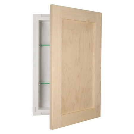 - WG Wood Products Shaker Style Frameless Recessed-in-wall Bathroom Medicine Storage Cabinet