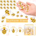 thumbnail image 2 of 80 Pieces Resin Bees Decor Bumblebee Decoration Bee Shaped Craft Embellishment with Storage Box for DIY Craft Party Home Decorative Bee, 2 of 7