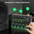 thumbnail image 4 of Stereo Sound Mixer, Individual Volume Control 4 Channel 1/4in Input Output Mini Sound Mixer  for Home Studio, 4 of 7