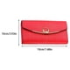 thumbnail image 5 of Sonducket Cartera de cuero para mujer, elegante tarjetero de Color sólido, bolsillo con cremallera, carpeta de fotos, monedero para niñas, Carteras Rojo Tipo 2, 5 of 6