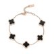 thumbnail image 1 of Adjustable Four Leaf Clover Bracelet - Bracelet Gift For Birthday Mothers Day Valentines Day, 1 of 5