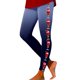 thumbnail image 1 of Gibobby Pantalones de yoga Leggings para mujer Leggings de entrenamiento Pantalones de bloque de color con estampado navideño Leggings elásticos(Azul,M), 1 of 5