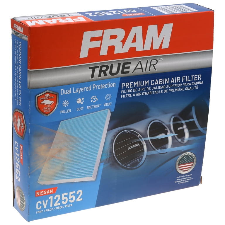 FRAM Cabin Air Filter - 95% Filtration Efficiency - Walmart.com