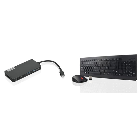 Hub USB-C 7 en 1 y combinación de teclado y ratón inalámbricos 510