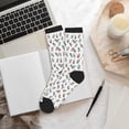 thumbnail image 6 of Vsdgher Boba Milk Tea Unisex Crew Socks Lightweight Breathable Ventilation Ankle Socks, Mid-calf socks for Daily, 6 of 7