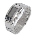 thumbnail image 2 of Men's LED Watch, Waterproof Exquisite Men's Watch Accurate  For Daily Wear For Father Men's Silver, 2 of 8