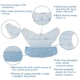 thumbnail image 4 of NUAHRHY 7pcs Baby Cloth Nappies Reusable Pocket Nappy Washable Adjustable Cloth Diapers for Baby Infants Boys Girls, 4 of 9