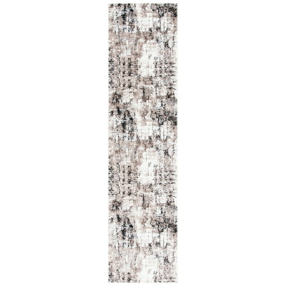 SAFAVIEH Lilypond Langdon Abstract Area Rug, Ivory/Grey, 5'1" x 7'6"