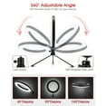 thumbnail image 4 of 8" LED Ring Light with Aluminum Alloy Shell and Tripod, 3 Modes with 11-Level Brightness Color Temp 2700K-5500K for Live Stream - EGL-03, 4 of 5