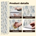 thumbnail image 5 of Woodland Peel and Stick Wallpaper 23.6in x 9.8ft Watercolor Pine Tree Soft Blue Beige Nordic Contact Paper Vinyl Waterproof Self Adhesive Wall Paper for Bedroom Shelf Cabinet Renter Friendly, 5 of 8