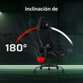thumbnail image 4 of Silla Gamer BALAM RUSH THUNDER MAX V7 Ergonomica Reclinable 180° 120kg Reposabrazos 2D Negro BR-940597, 4 of 6
