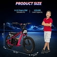 thumbnail image 6 of Lightweight Electric Dirt Bike for Kids, 250W 16in Tires Electric Motorcycle, Electric Bike Adjustable Speeds 6.84-15.53 MPH, Detachable Battery, Electric Dirt Bike for Kids 6-12, 6 of 7