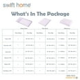 thumbnail image 5 of Swift Home 6-Piece Soft Lightweight Lavender Microfiber Sheet Set with Extra Pillowcases, Full, 5 of 5