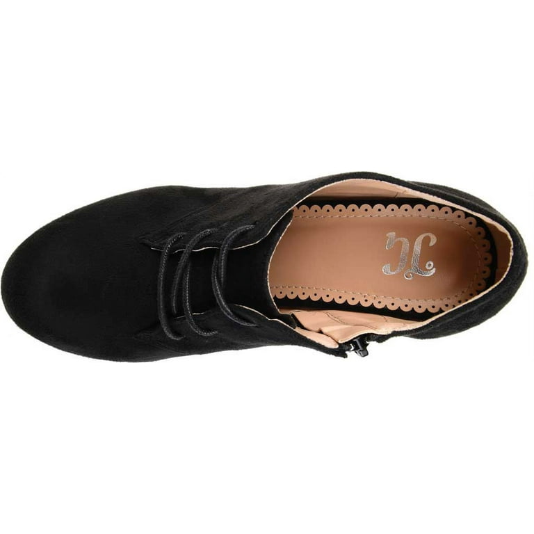Women s Journee Collection Leona Shootie Black Faux Suede 8.5 W