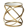 thumbnail image 1 of Baxton Studio Glam and Luxe Gold Finished Metal and Mirrored Glass End Table, 1 of 1