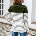 thumbnail image 4 of EGNMCR Pull Col Roulé pour Femmes, Pulls pour Femmes Mode Rayé Col Montant Manches Longues Pull Tops Pull pour Femmes, 4 of 5