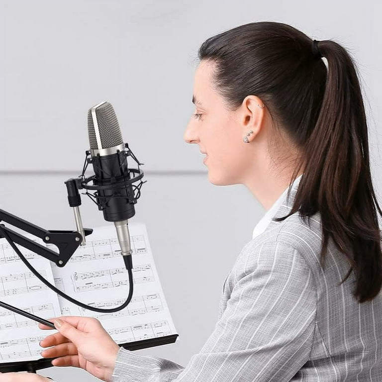 ZINGYOU XLR Condenser Microphone, Cardioid Studio Recording