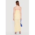 thumbnail image 3 of Women's Textured Knit Side Slit Tube Maxi Dress, 3 of 3