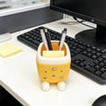 thumbnail image 3 of Cute Animal Shaped Pen Holder, Plastic Desktop Organizer for Stationery, Compact Storage Box for Office Desk Decor, 3 of 6