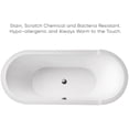 thumbnail image 4 of Bathhaus Oval Double Ended Single Sided Armrest Freestanding Lucite Acrylic Bathtub with a Chrome Mechanical Pop-up Waste and a Chrome Center Drain with Internal Overflow, 4 of 6