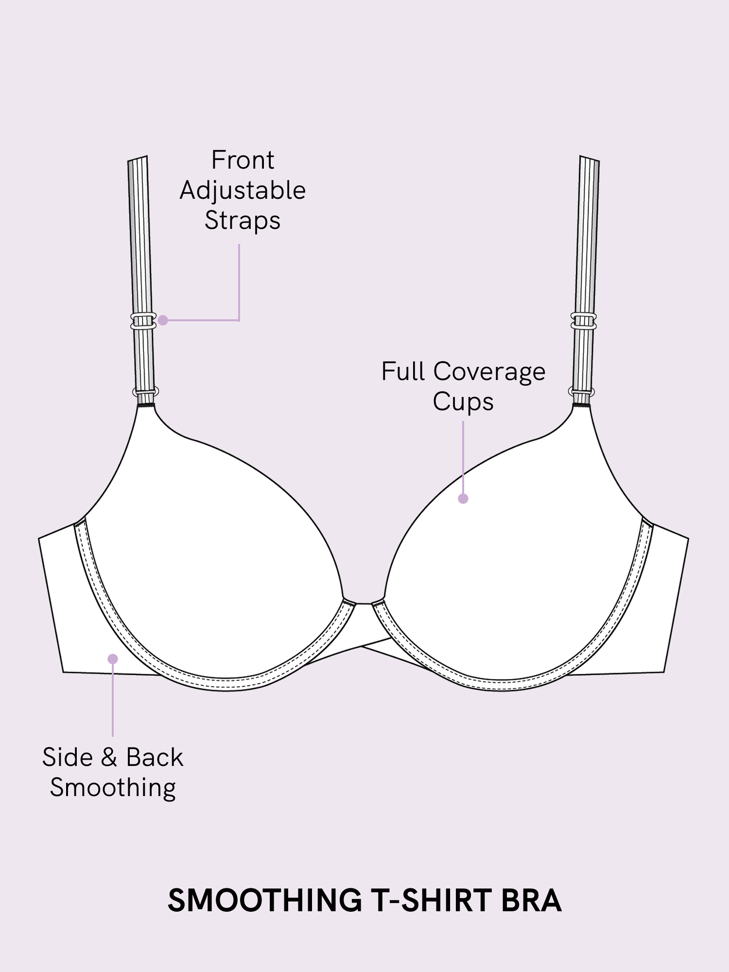 Joyspun Women's Smoothing T-Shirt Bra, 34A-40DDD photo 6