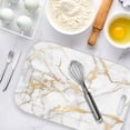 thumbnail image 6 of Serving Trays with Handles, 14.5 x 9.8 inch Rectangular Plastic Tray for Restaurant, Kitchen, Golden White Marble, 6 of 6