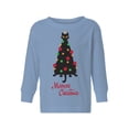 thumbnail image 1 of Awkward Styles Toddler Christmas Sweater Long Sleeve Toddler Christmas Shirt for Girls Boys Meowee Tree Sweater, 1 of 4