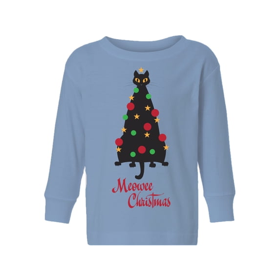 Awkward Styles Toddler Christmas Sweater Long Sleeve Toddler Christmas Shirt for Girls Boys Meowee Tree Sweater