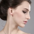 thumbnail image 2 of Gem Stone King Ecstasy Mystic Topaz Rose Gold Plated Stud Earrings for Women Men | 1.90 Cttw | Gemstone November Birthstone | Round 6MM, 2 of 3