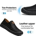 thumbnail image 3 of Men's Casual Loafer Slip On Comfort Soft Lightweight Business Driving Travel Walking Flat Non-Slip Sole Shoe Black 7.5 US, 3 of 7