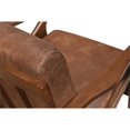 thumbnail image 4 of Pemberly Row Solid Wood and Fabric Upholstered Accent Armchair in Mocha Brown, 4 of 4