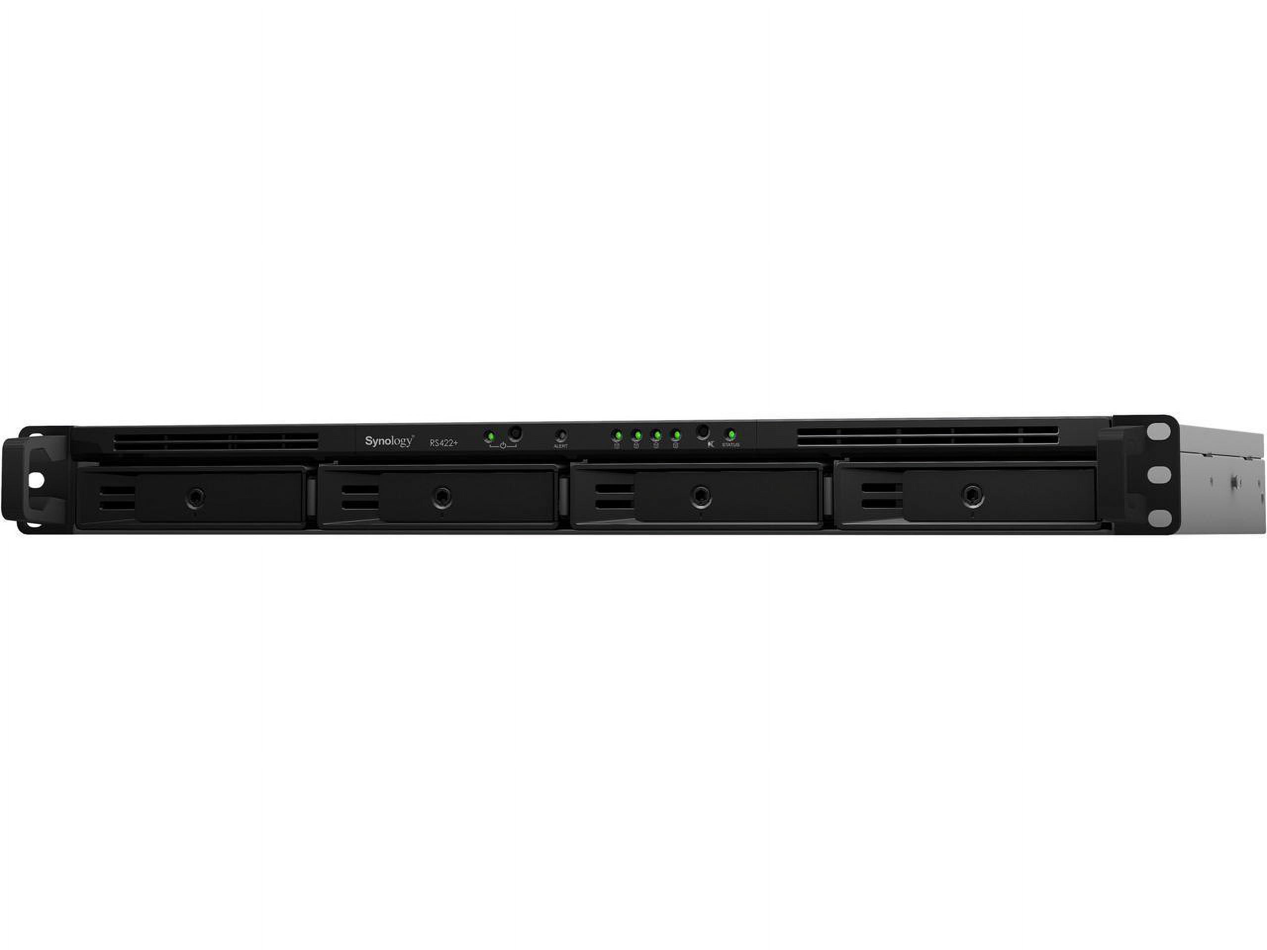 Synology RackStation RS422+ SAN/NAS Storage System - 1 Ryzen R1600 Dual-core (2 Core) 2.60 GHz - 4 x HDD Supported - 0 x HDD Installed - 4 x SSD Supported - 0 x SSD Installed - 2 GB RAM DDR4 SDRAM ...