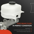 thumbnail image 2 of A-Premium Brake Master Cylinder with Reservoir and Sensor Compatible with Ford Vehicles - F-250 Super Duty 2014-2016, F-350 Super Duty 2014-2016 - Replace# DC3Z2140A, 2 of 6